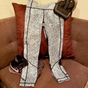 SOLD. Lululemon Black & White Capri Leggings